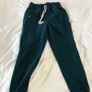 Figs High Waisted Zamora jogger in Caribbean Blue